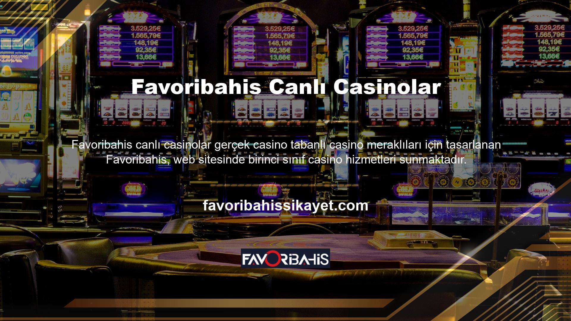 Gerçek bir casinodan daha fazla slot makinesine sahip olan Favoribahis, üyelerine olağanüstü bir slot makinesi hizmeti sunmak için dünyanın en büyük casino sağlayıcılarıyla ortaklık kurmuştur