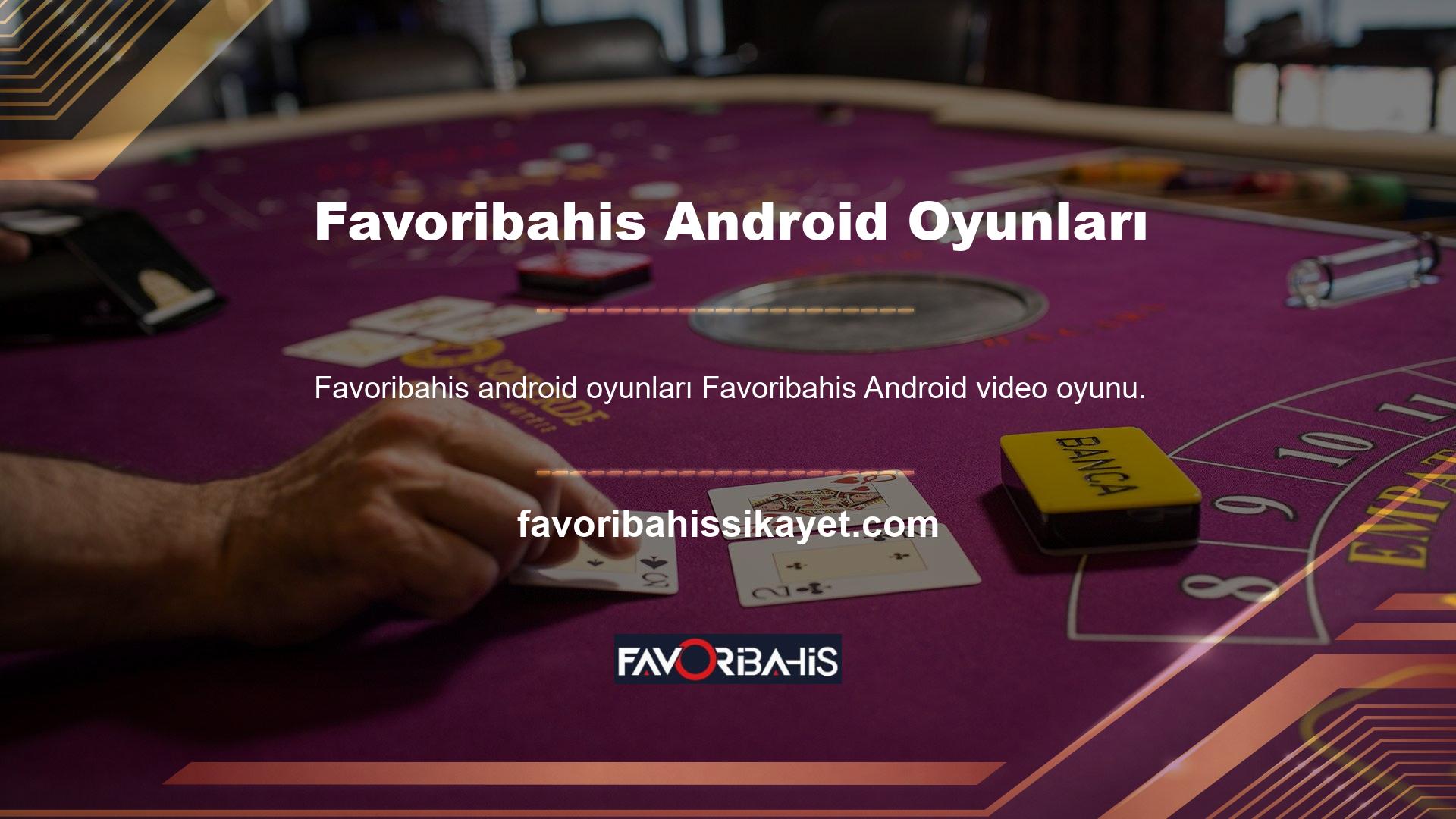 Bir avuç casino meraklısı iOS işletim sistemi kullanırken, Favoribahis Android video oyunu kullanan yüzlerce insan var
